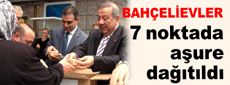 7 noktada aşure dağıtıldı