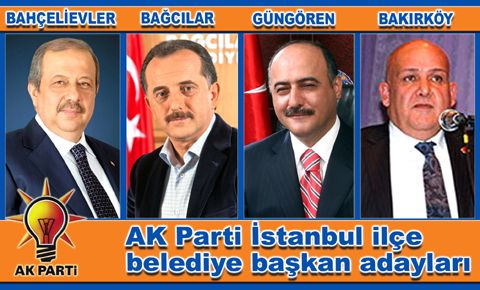 AK Parti İstanbul ilçe belediye başkan adayları…