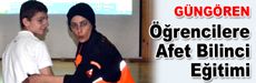 Öğrencilere Afet Bilinci Eğitimi
