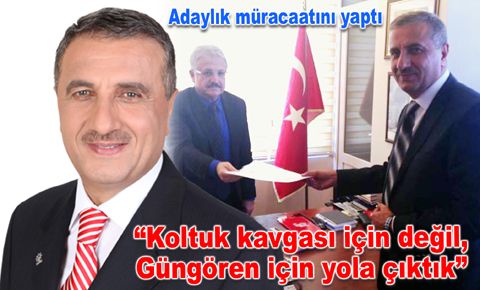 Abdullah Başcı, adaylık müracaatını yaptı…