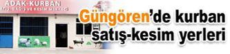 Güngören’de kurban satış-kesim yerleri belli oldu