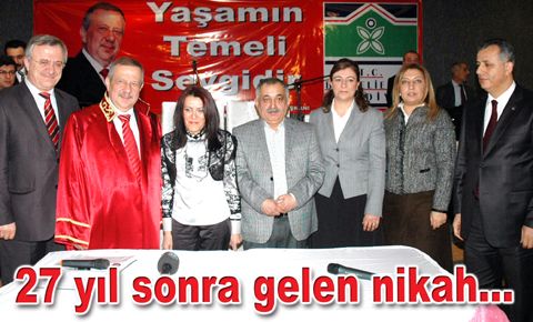 Sevgililer Günü'nde nikah kıydılar …