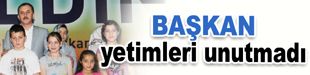 Yetimlerin bayramlığı belediyeden…
