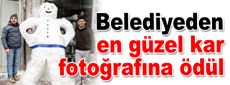 Belediyeden en güzel kar fotoğrafına ödül