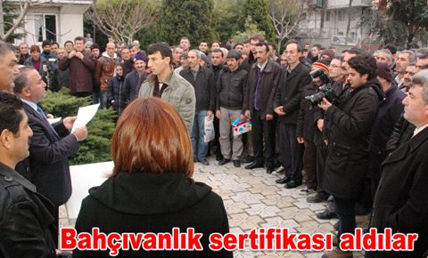 Bahçıvanlık sertifikası aldılar
