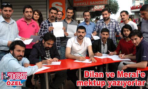 Dilan ve Meral'e mektup yazıyorlar…