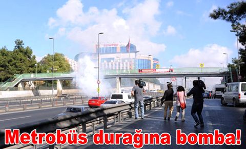 Bahçelievler’de metrobüs durağına bomba!
