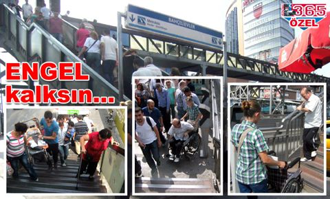 Metrobüs Bahçelievler durağındaki ENGEL kalksın