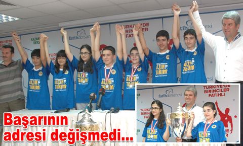 SBS birincileri yine Fatih Dershanesi’nden