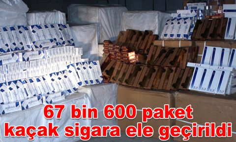 Bahçelievler'de kaçak sigara operasyonu