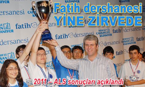 41 yıldan beri birinciliğe doymayan Fatih Dershanesi yine birinci