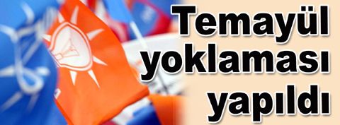 AK Parti'de temayül yoklaması yapıldı