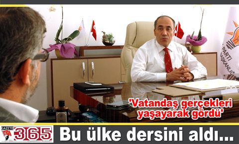 AK Partili Abdurrahman Dursun sert konuştu