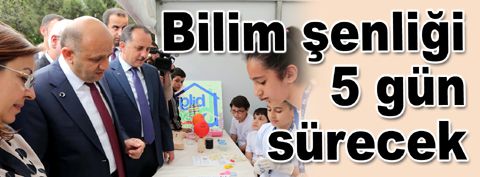 Bağcılar'da açılan bilim şenliği 5 gün sürecek...