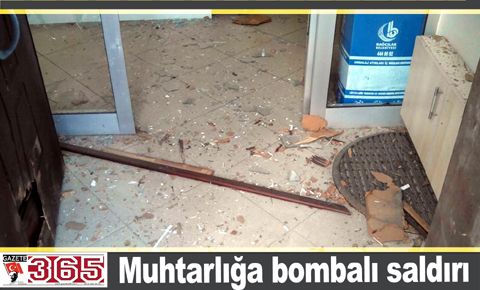 Bağcılar’da muhtarlığa bomba atıldı