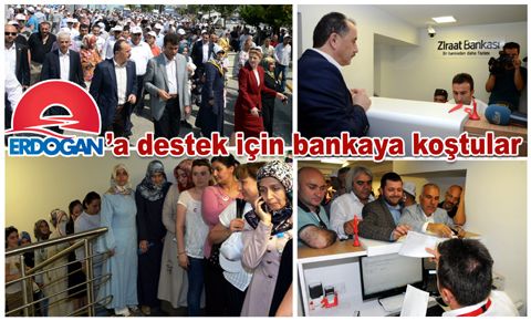 Erdoğan’a destek için bağışta bulundular