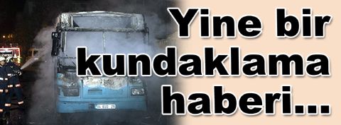 Bağcılar'da halk otobüsü kundaklandı