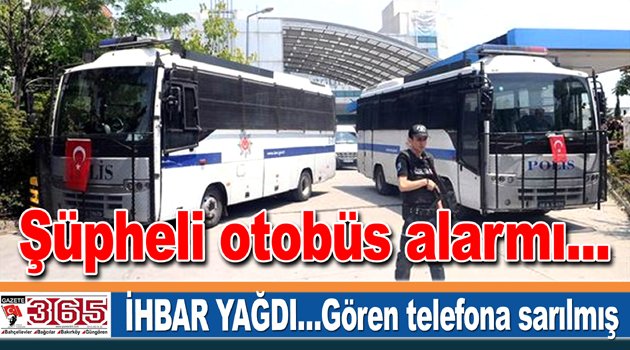 Bağcılar'da polisi alarma geçiren otobüs