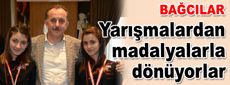 Her yarışmadan madalya ile dönüyorlar