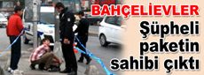 Şüpheli paketin sahibi çıktı