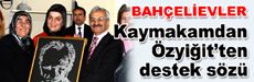 Kaymakam'dan Kadın Kooperatifi’ne destek sözü