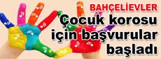 Çocuk korosu için başvurular başladı