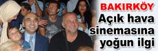 Açık hava sinemasına yoğun ilgi