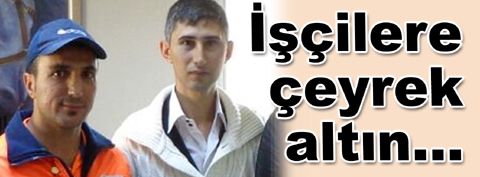 Belediyeden temizlik işçilerine altın ödülü…