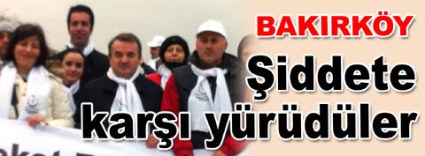 Kadına şiddete karşı yürüdüler