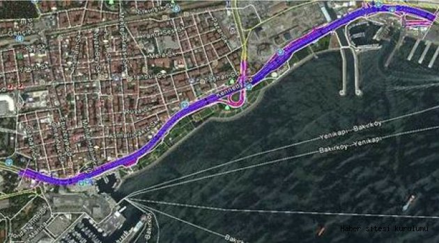 Bakırköy sahil yoluna Avrasya Tüneli düzenlemesi