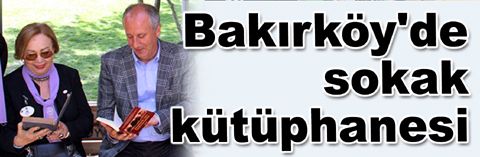 Bakırköy'de sokak kütüphanesi açıldı