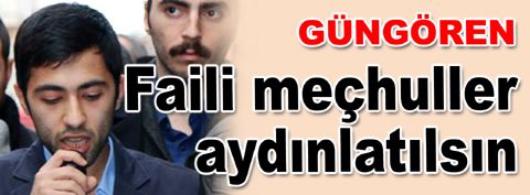 Gençlerden -Faili meçhuller aydınlatılsın- tepkisi