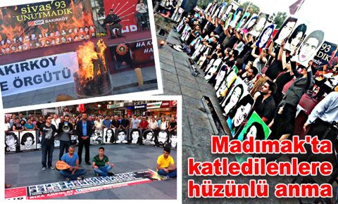 Madımak'ta katledilenlere hüzünlü anma