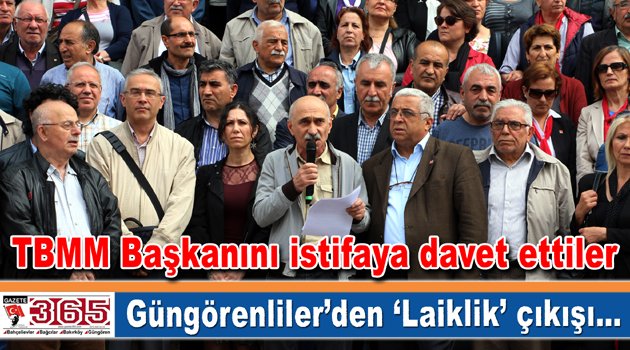 Güngören’deki siyasi partiler ve STK’lardan ‘Laiklik’ eylemi…