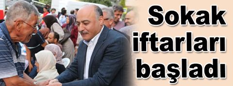 Güngören’de sokak iftarları başladı