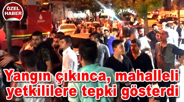 Güngören'de yangın çıktı tepkiler arttı...