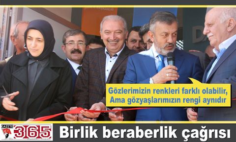 Tokatlı hemşehriler, Harun Karaca ve Özlem Zengin birlikte seçim ofisi açtı...