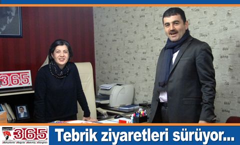 Haşim Taşkıran Gazete365'i ziyaret etti; Melek Bayhan'ı tebrik etti