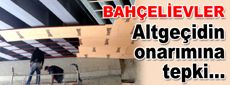 Altgeçidin onarımına tepki