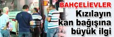 Kızılayın kan bağışına büyük ilgi