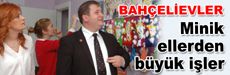 Minik öğrencilerin eserleri görücüye çıktı…