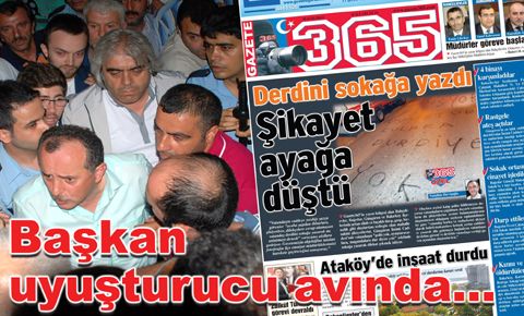Başkan Çağırıcı uyuşturucu avında…