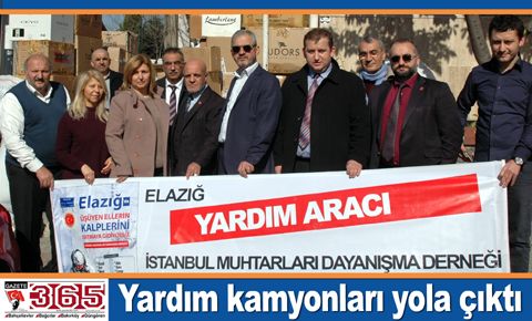 İMDD Elazığ için harekete geçti