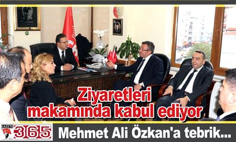 Mehmet Ali Özkan'a tebrik ziyaretleri sürüyor