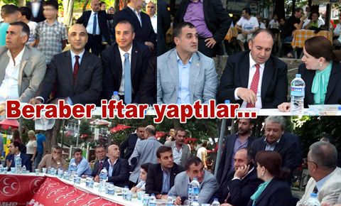 MHP Bakırköy’ün iftarına beraber katıldılar
