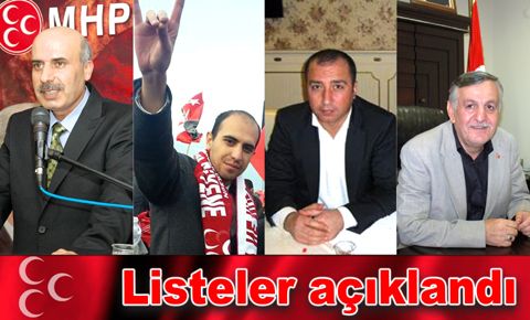 MHP ilçe yönetim listeleri…