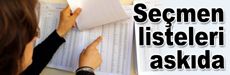 Seçmen listeleri askıda