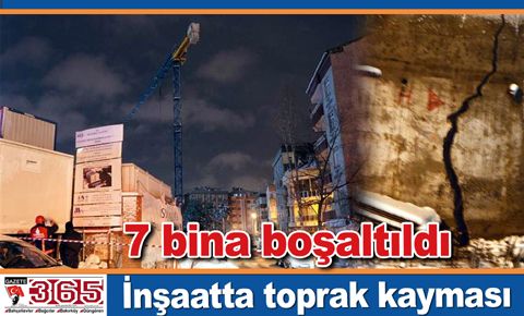 Bahçelievler’de okul inşaatında toprak kayması: 7 bina boşaltıldı