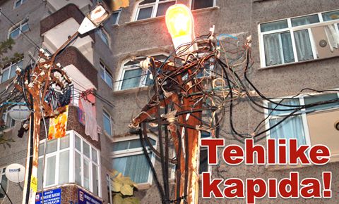 Bu tehlikeli ve ilkel görüntüler Bahçelievler’den…