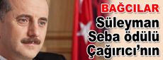 Süleyman Seba ödülü Lokman Çağırıcı’nın